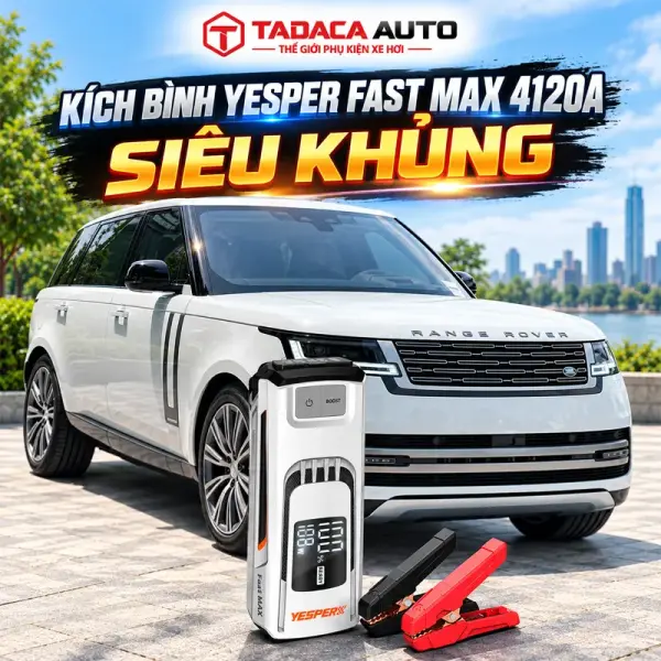Kích Bình Ắc Quy Yesper FAST MAX 4120A Siêu Khủng video